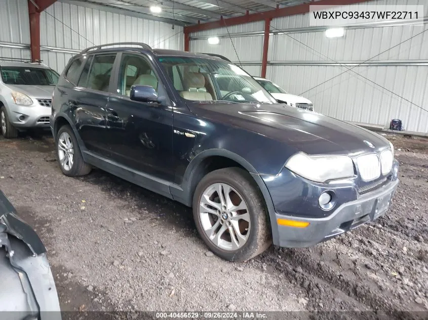 WBXPC93437WF22711 2007 BMW X3 3.0Si