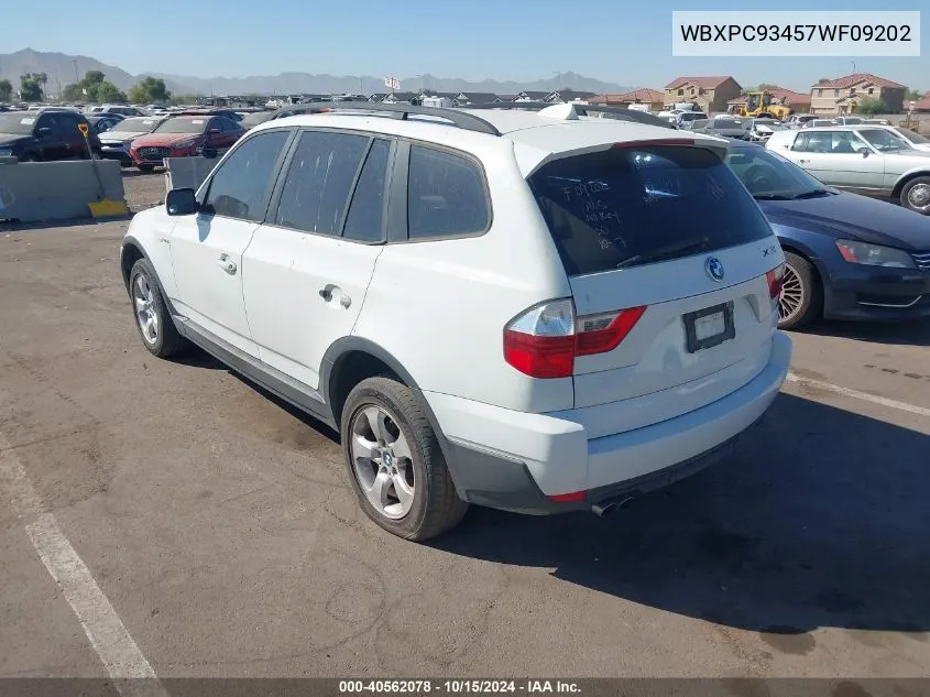 WBXPC93457WF09202 2007 BMW X3 3.0Si