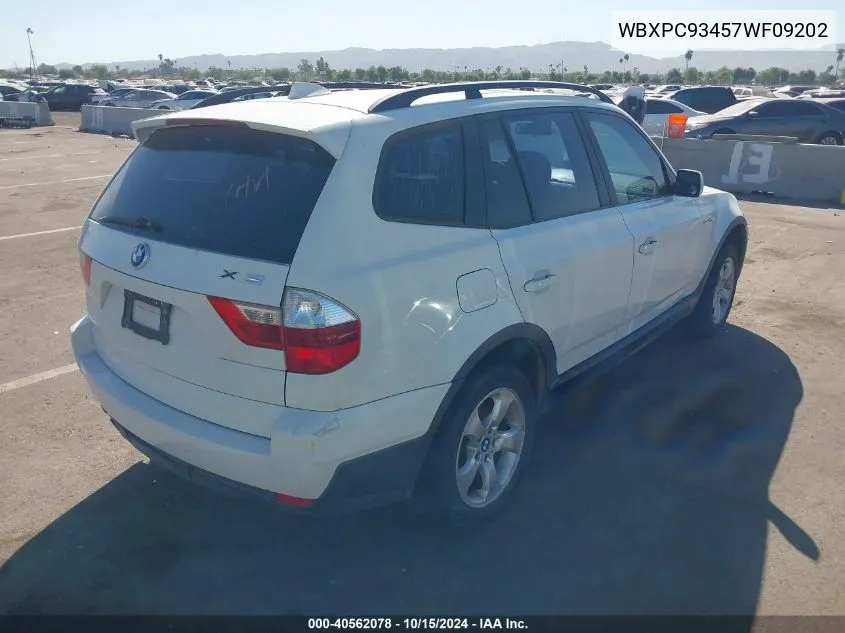 WBXPC93457WF09202 2007 BMW X3 3.0Si