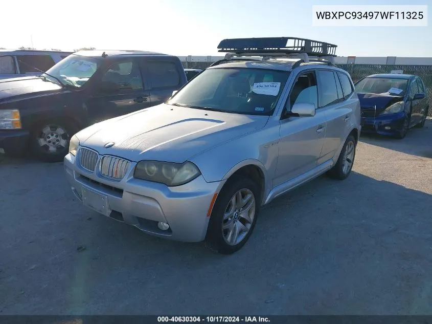 WBXPC93497WF11325 2007 BMW X3 3.0Si