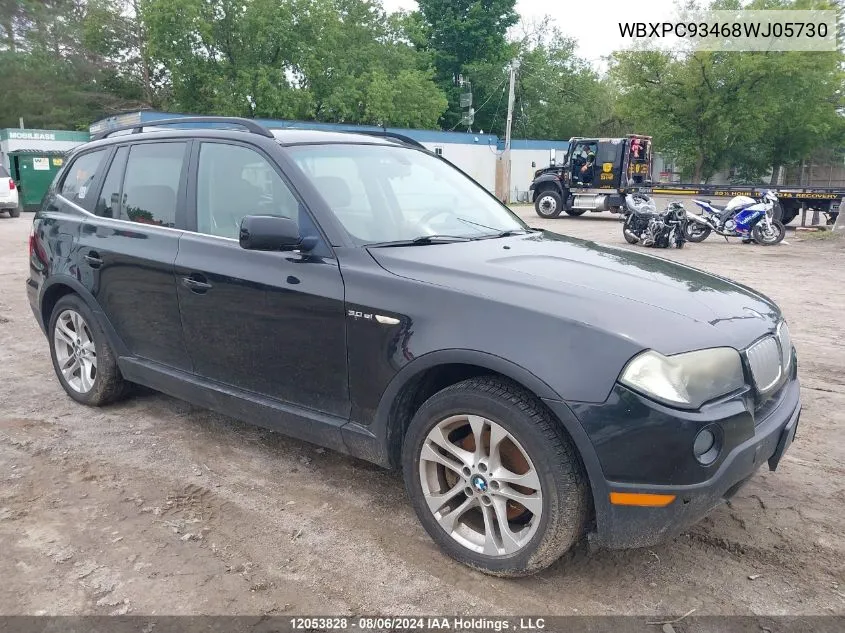 WBXPC93468WJ05730 2008 BMW X3 3.0Si