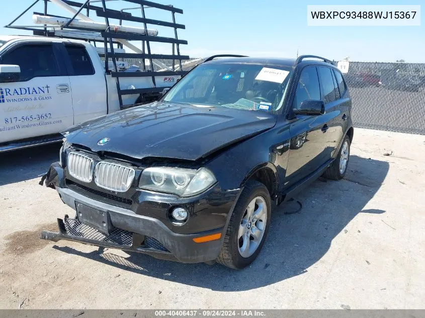 WBXPC93488WJ15367 2008 BMW X3 3.0Si