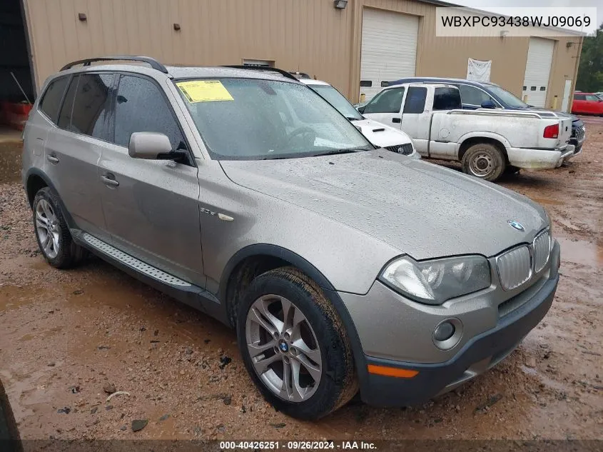 WBXPC93438WJ09069 2008 BMW X3 3.0Si