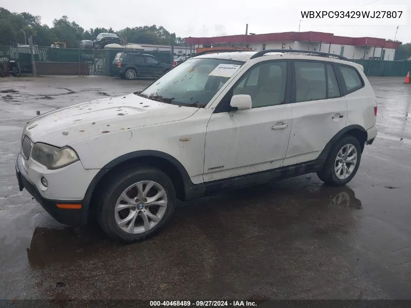 WBXPC93429WJ27807 2009 BMW X3 xDrive30I