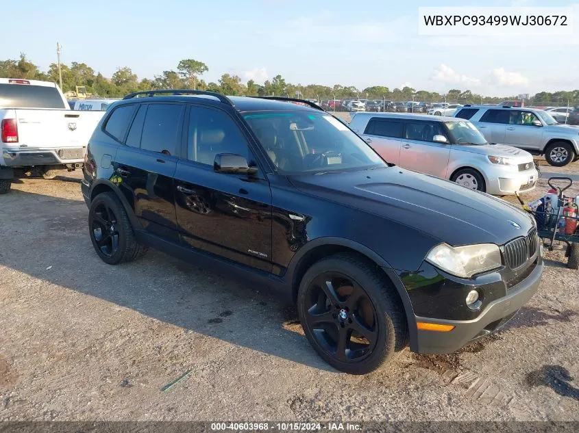 WBXPC93499WJ30672 2009 BMW X3 xDrive30I