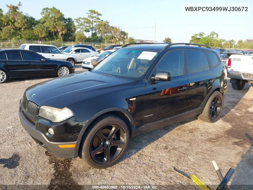 WBXPC93499WJ30672 2009 BMW X3 xDrive30I