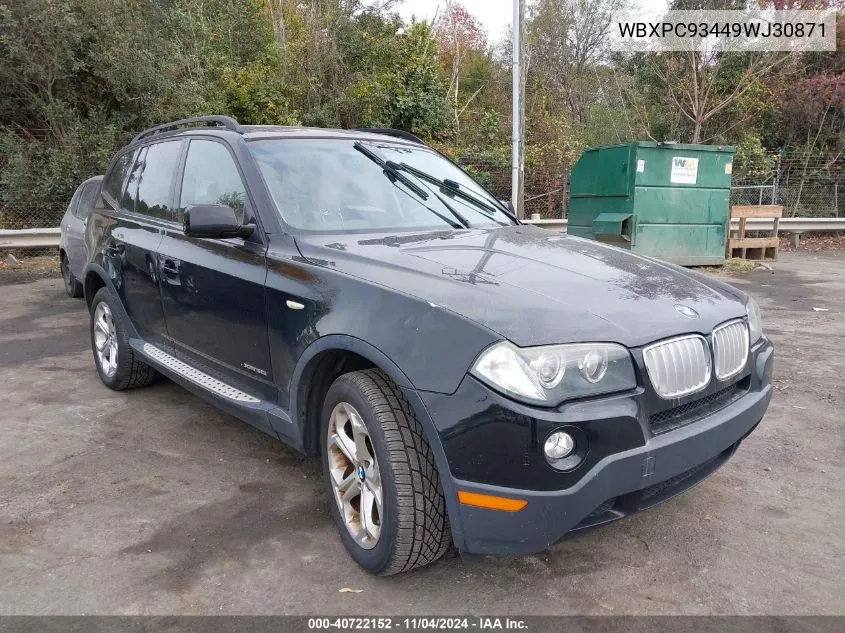 WBXPC93449WJ30871 2009 BMW X3 xDrive30I