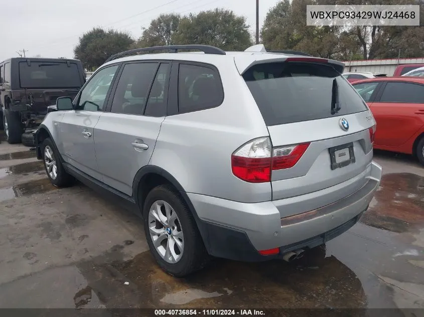 WBXPC93429WJ24468 2009 BMW X3 xDrive30I