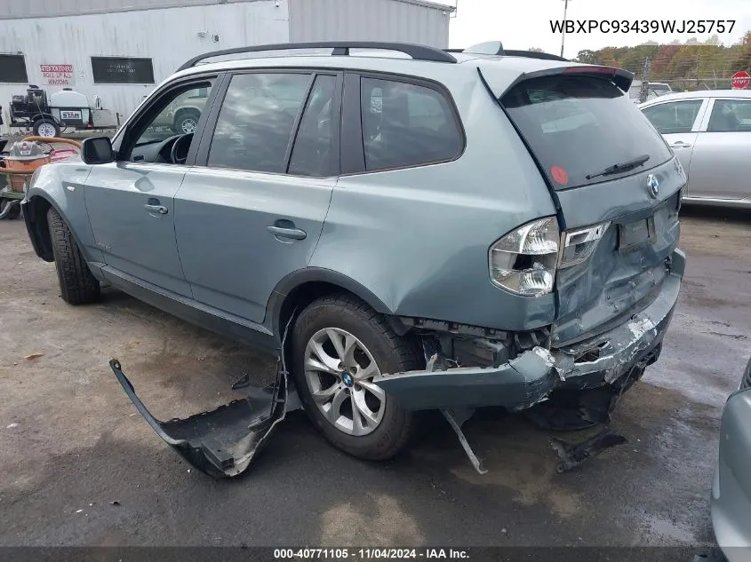 WBXPC93439WJ25757 2009 BMW X3 xDrive30I