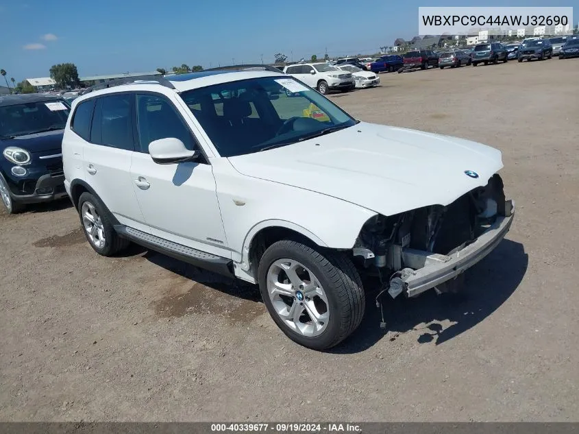 WBXPC9C44AWJ32690 2010 BMW X3 xDrive30I