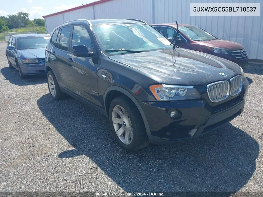 2011 BMW X3 xDrive28I VIN: 5UXWX5C55BL710537 Lot: 40137805