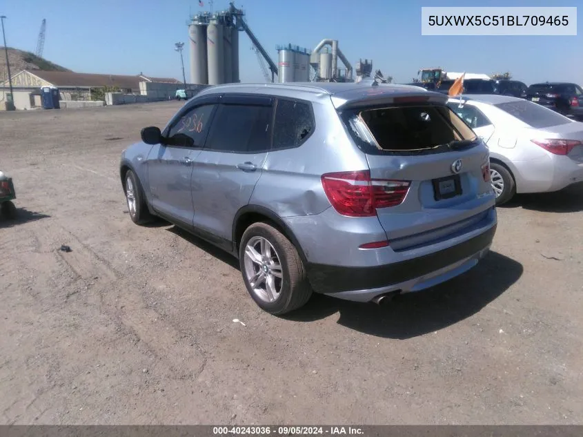 2011 BMW X3 xDrive28I VIN: 5UXWX5C51BL709465 Lot: 40243036