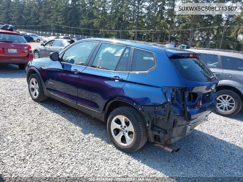 2011 BMW X3 xDrive28I VIN: 5UXWX5C50BL713507 Lot: 40243698