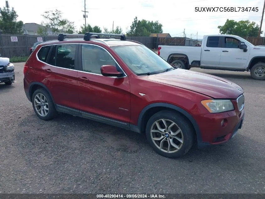 2011 BMW X3 xDrive35I VIN: 5UXWX7C56BL734745 Lot: 40290414