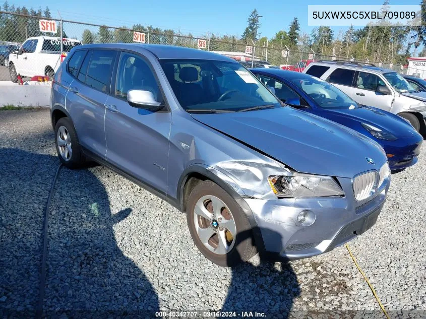 2011 BMW X3 xDrive28I VIN: 5UXWX5C5XBL709089 Lot: 40342707