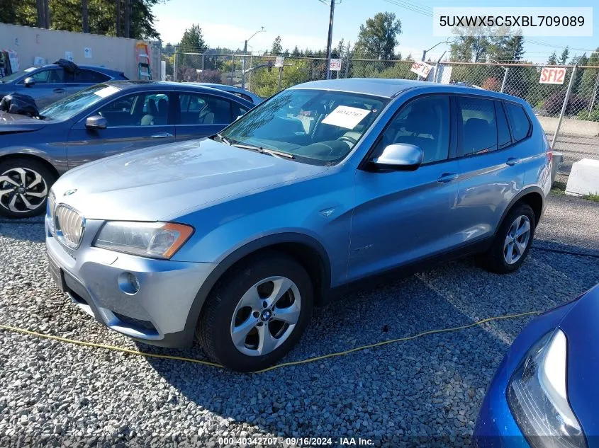 2011 BMW X3 xDrive28I VIN: 5UXWX5C5XBL709089 Lot: 40342707