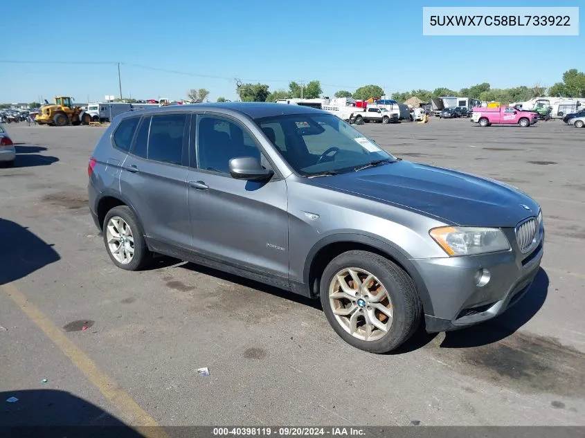 5UXWX7C58BL733922 2011 BMW X3 xDrive35I