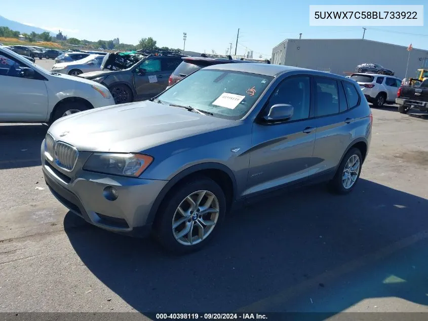 5UXWX7C58BL733922 2011 BMW X3 xDrive35I