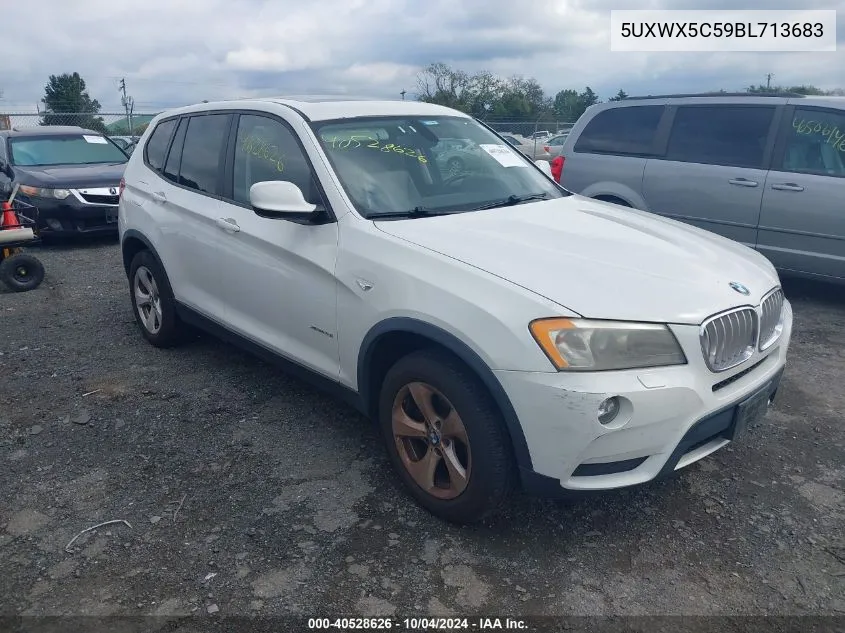 2011 BMW X3 xDrive28I VIN: 5UXWX5C59BL713683 Lot: 40528626