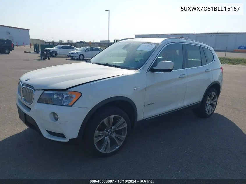 5UXWX7C51BLL15167 2011 BMW X3 xDrive35I