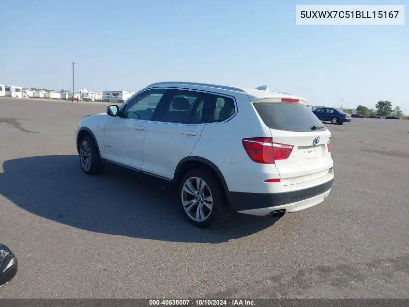 5UXWX7C51BLL15167 2011 BMW X3 xDrive35I