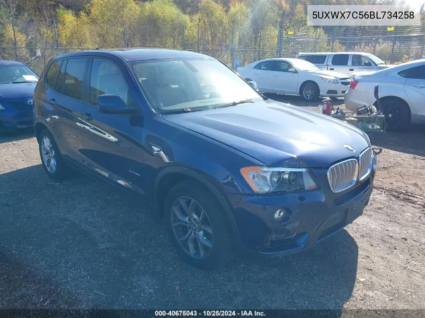 5UXWX7C56BL734258 2011 BMW X3 xDrive35I