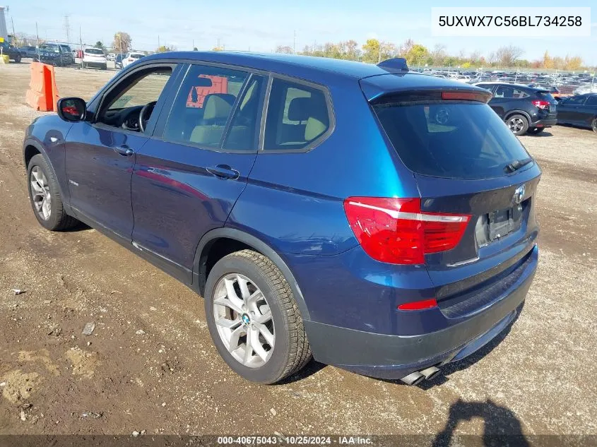 5UXWX7C56BL734258 2011 BMW X3 xDrive35I