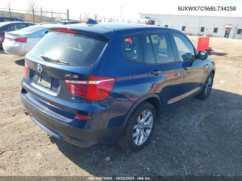 5UXWX7C56BL734258 2011 BMW X3 xDrive35I