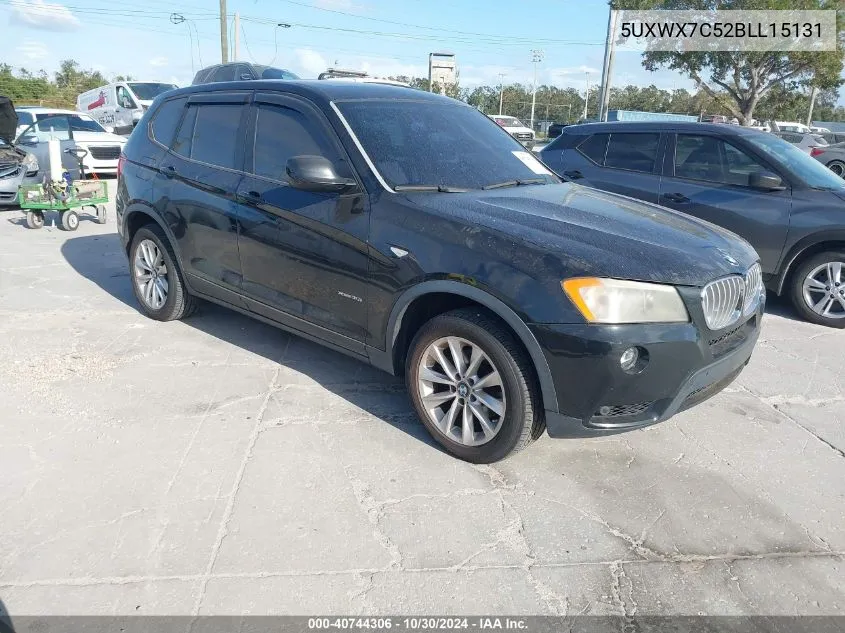 2011 BMW X3 xDrive35I VIN: 5UXWX7C52BLL15131 Lot: 40744306