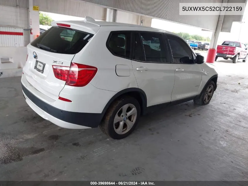 5UXWX5C52CL722159 2012 BMW X3 xDrive28I