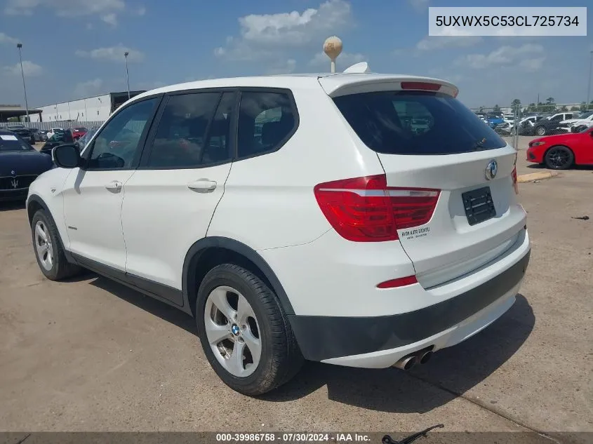 5UXWX5C53CL725734 2012 BMW X3 xDrive28I