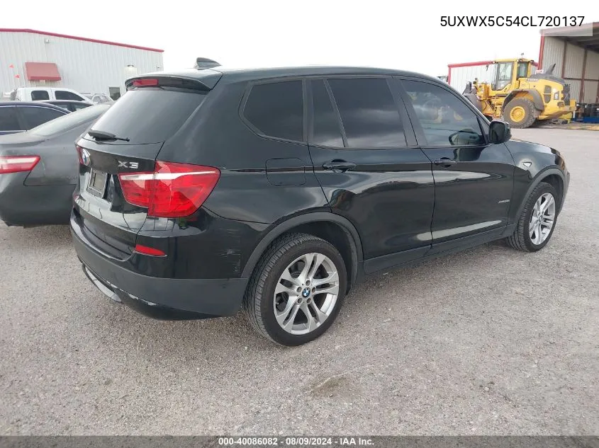 2012 BMW X3 xDrive28I VIN: 5UXWX5C54CL720137 Lot: 40086082