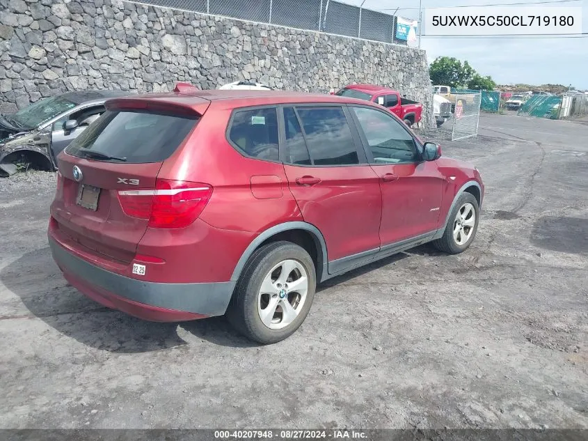 5UXWX5C50CL719180 2012 BMW X3 xDrive28I