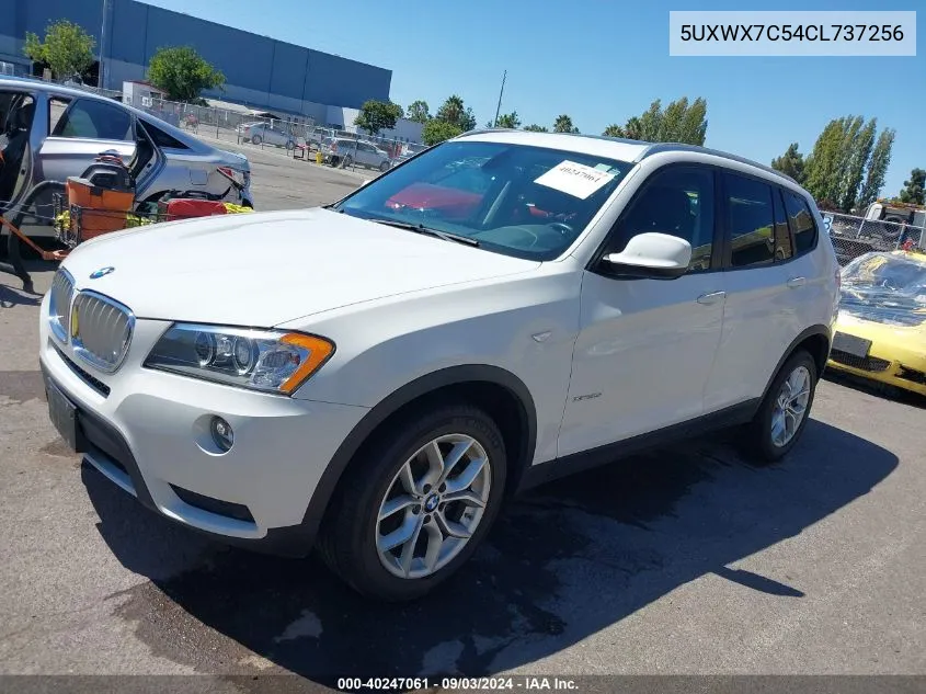 2012 BMW X3 xDrive35I VIN: 5UXWX7C54CL737256 Lot: 40247061