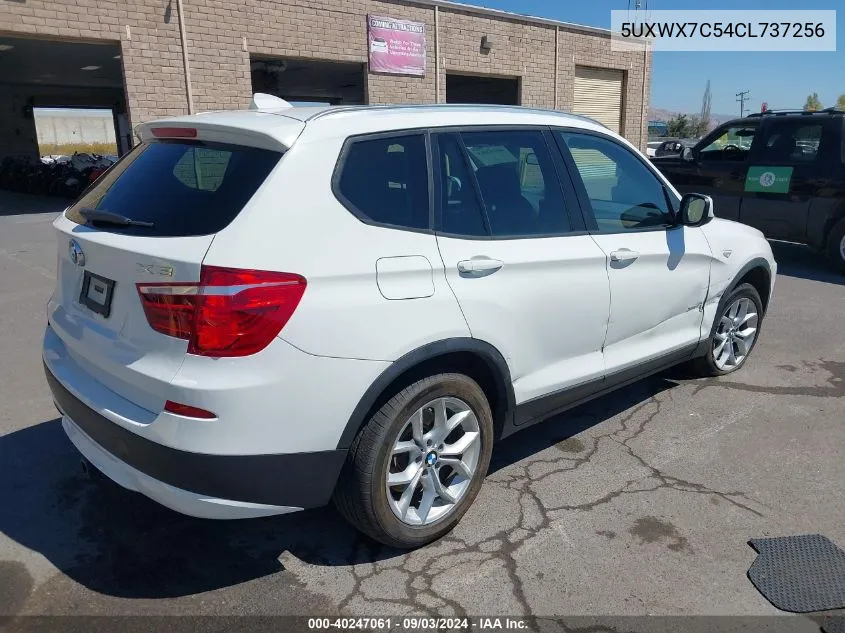 2012 BMW X3 xDrive35I VIN: 5UXWX7C54CL737256 Lot: 40247061