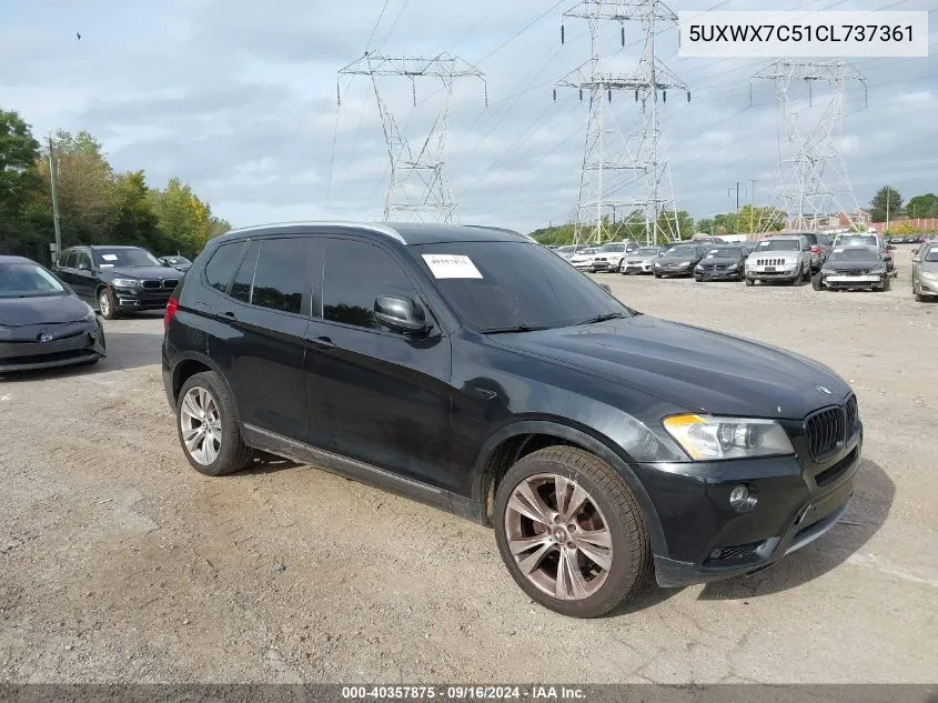 5UXWX7C51CL737361 2012 BMW X3 xDrive35I