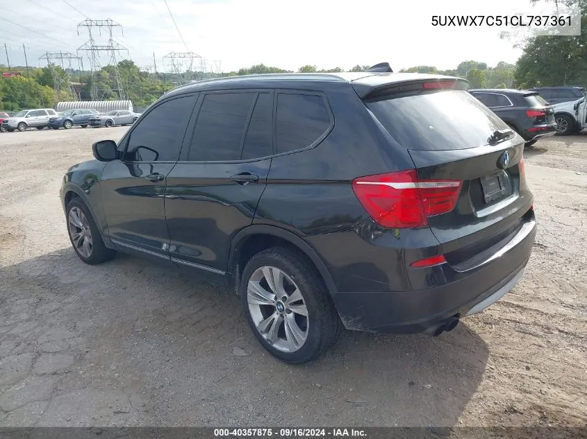 5UXWX7C51CL737361 2012 BMW X3 xDrive35I