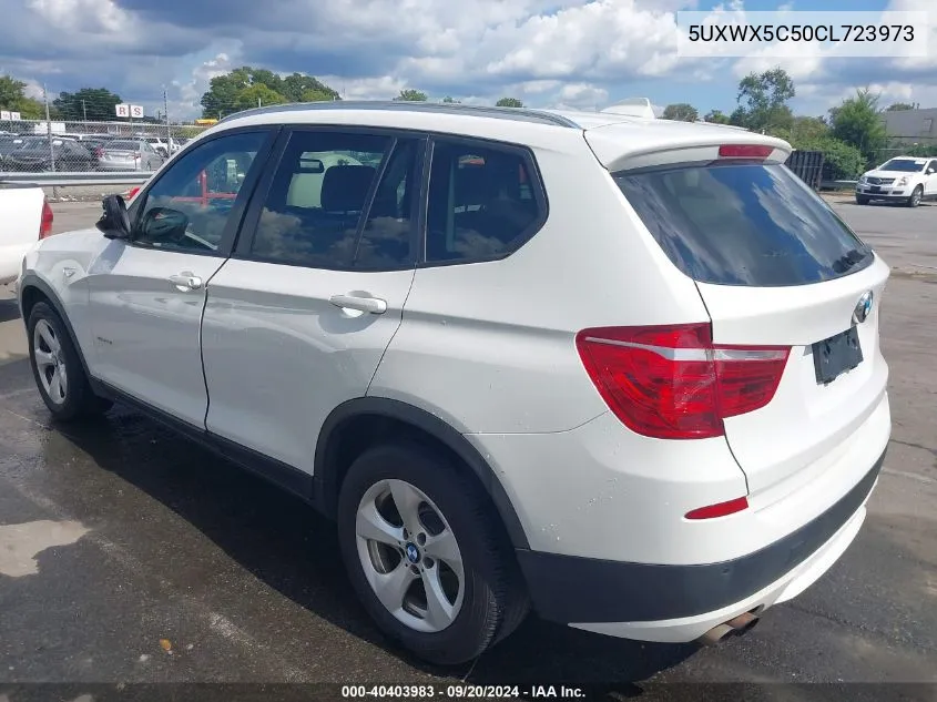 2012 BMW X3 xDrive28I VIN: 5UXWX5C50CL723973 Lot: 40403983