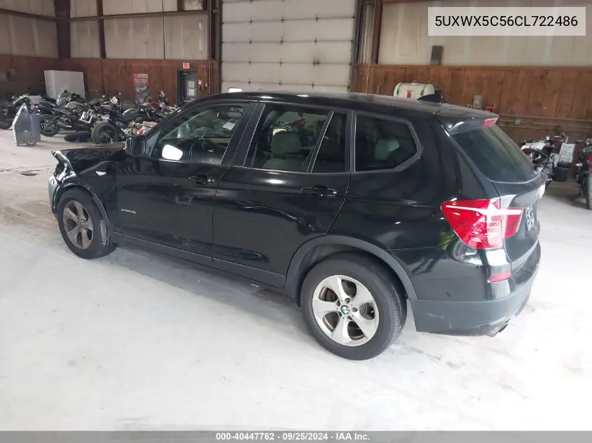 2012 BMW X3 xDrive28I VIN: 5UXWX5C56CL722486 Lot: 40447762