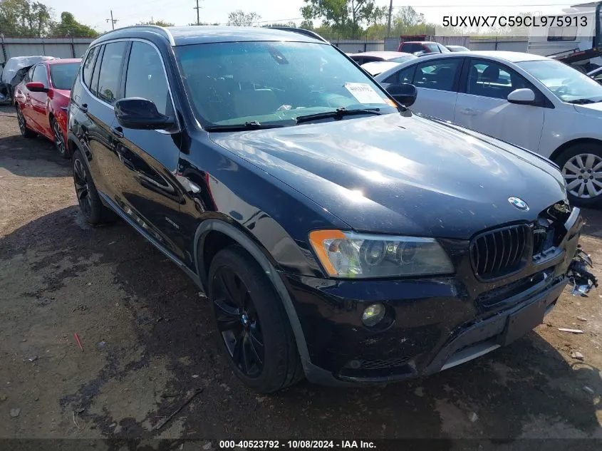 2012 BMW X3 xDrive35I VIN: 5UXWX7C59CL975913 Lot: 40523792