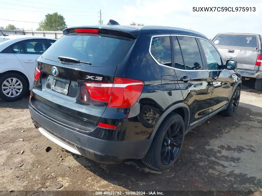 2012 BMW X3 xDrive35I VIN: 5UXWX7C59CL975913 Lot: 40523792