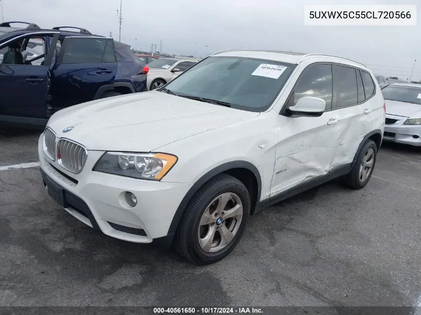 2012 BMW X3 xDrive28I VIN: 5UXWX5C55CL720566 Lot: 40561650