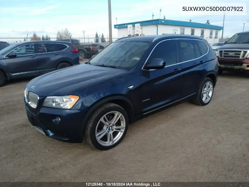 5UXWX9C50D0D07922 2013 BMW X3 xDrive28I