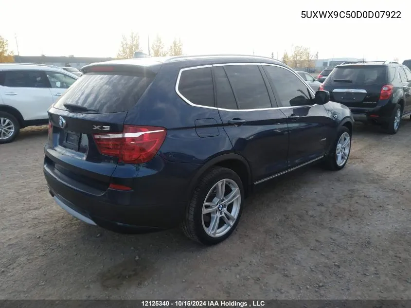 5UXWX9C50D0D07922 2013 BMW X3 xDrive28I