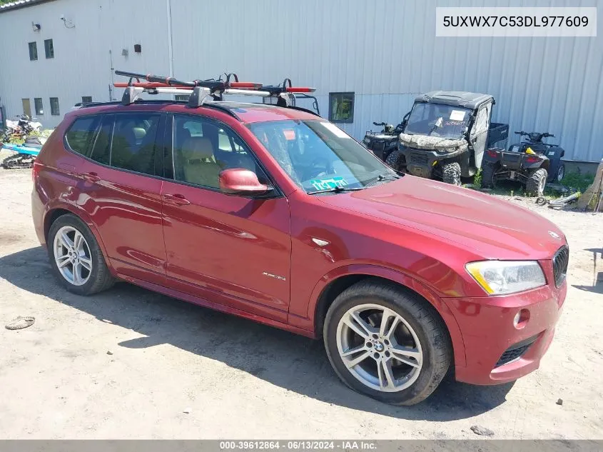 2013 BMW X3 xDrive35I VIN: 5UXWX7C53DL977609 Lot: 39612864