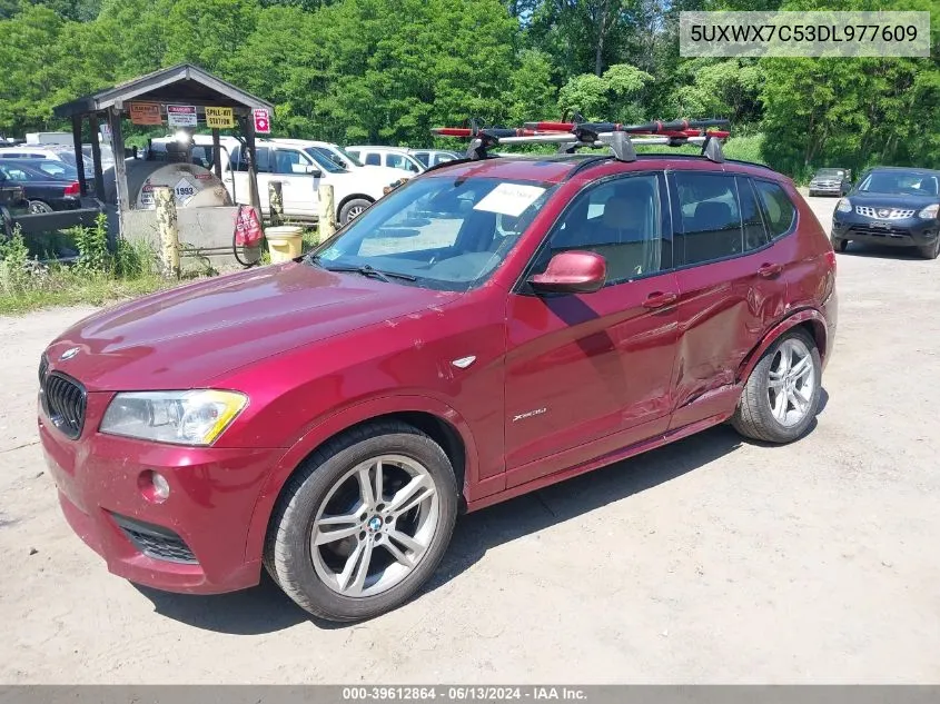 2013 BMW X3 xDrive35I VIN: 5UXWX7C53DL977609 Lot: 39612864