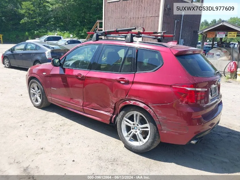 2013 BMW X3 xDrive35I VIN: 5UXWX7C53DL977609 Lot: 39612864