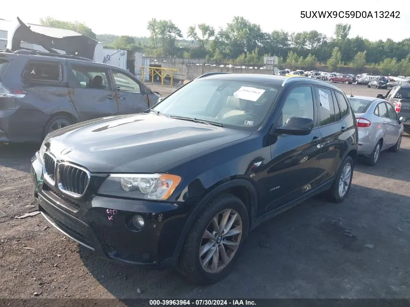 2013 BMW X3 xDrive28I VIN: 5UXWX9C59D0A13242 Lot: 39963964