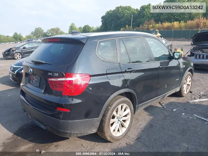 2013 BMW X3 xDrive28I VIN: 5UXWX9C59D0A13242 Lot: 39963964