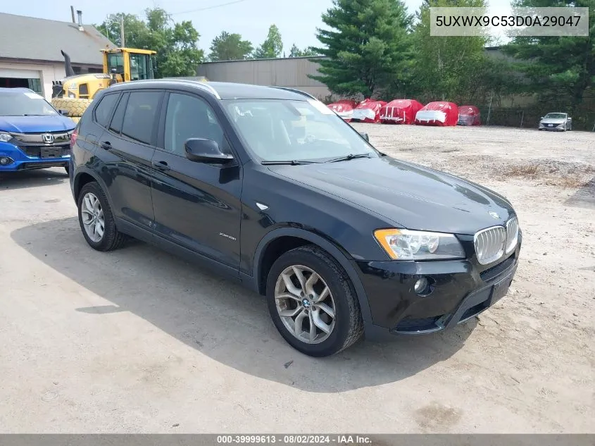 2013 BMW X3 xDrive28I VIN: 5UXWX9C53D0A29047 Lot: 39999613